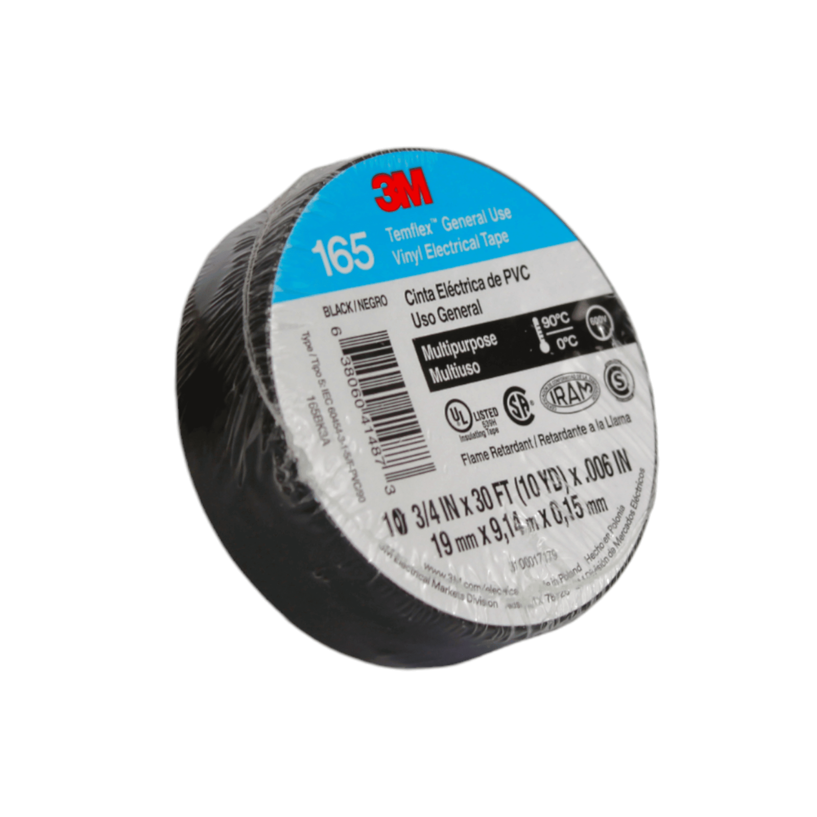 10 Cintas 3M - TEMFLEX 165 - 19 mm x 9 mts